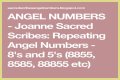 
Repeating Angel Numbers - 8's and 7's  (8877, 8787, 88877 etc)
